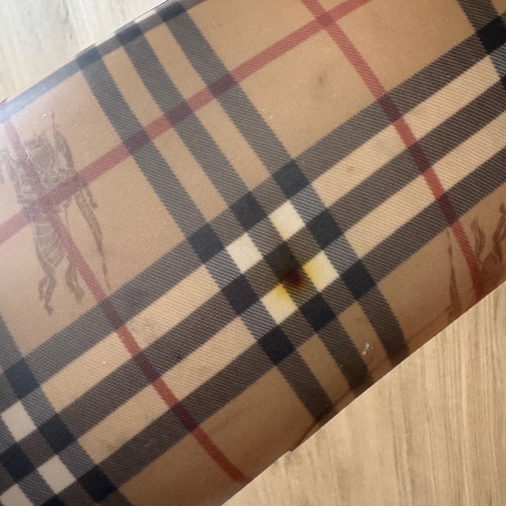 Burberry Beige and Black Checkered Boots - Picture 4 of 5